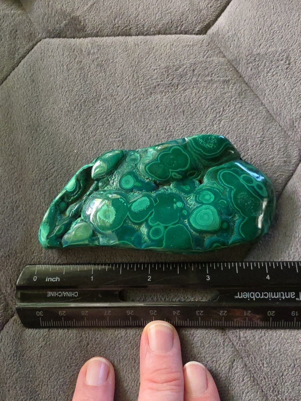 Polished Green Malachite Display Stone